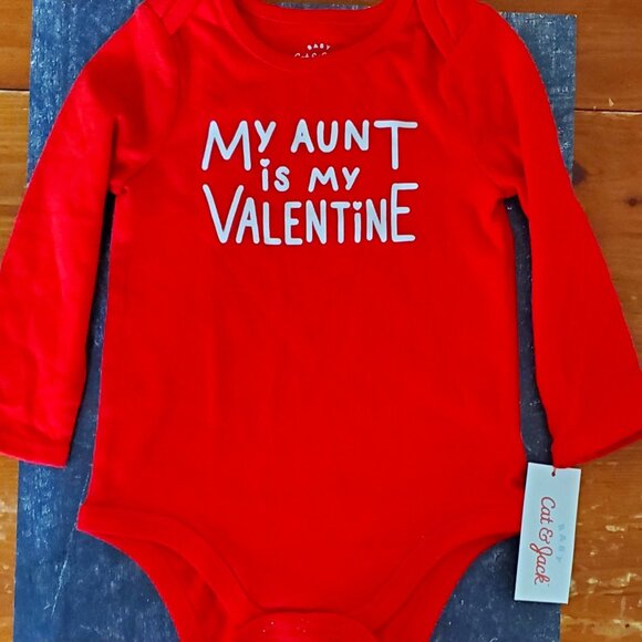 Cat & Jack Other - Valentines Day Onesie by Cat & Jack  12 mos  New with Tags